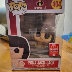 Disney Pixar Incredibles 2 Edna Jack-Jack 2018 Summer Convention Exclusive Pop